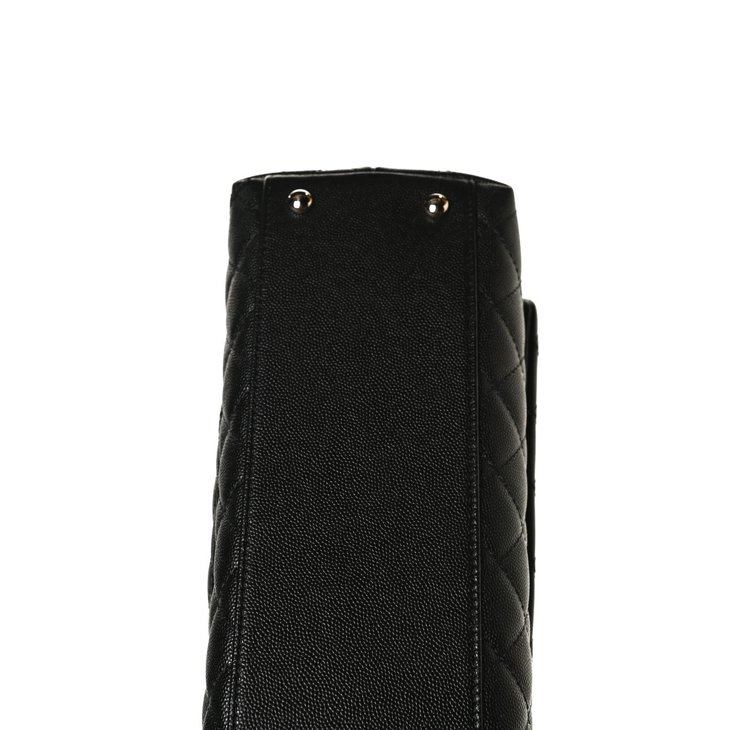 Caviar Quilted Small Coco Handle Flap Black