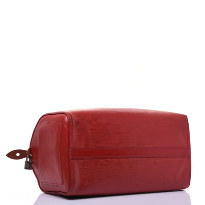 Louis Vuitton Epi Speedy 30 Rouge 4 of 24