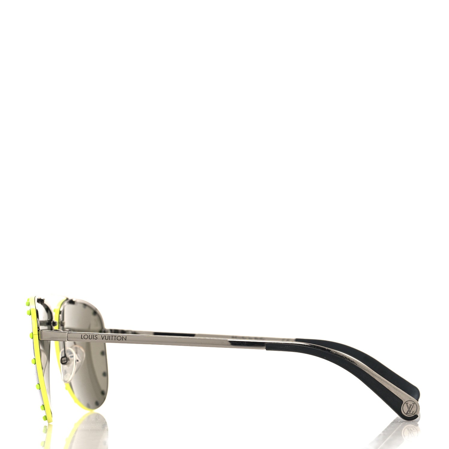 Louis Vuitton Metal The Party Aviator Sunglasses Blue 3 of 6