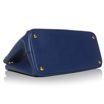 Prada Saffiano Lux Medium Tote Bluette 4 of 10