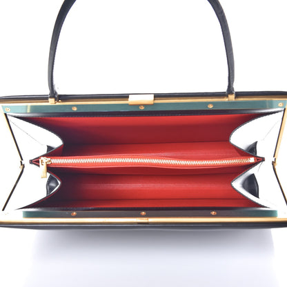Celine Patina Box Calfskin Medium Clasp Bag Black 5 of 7