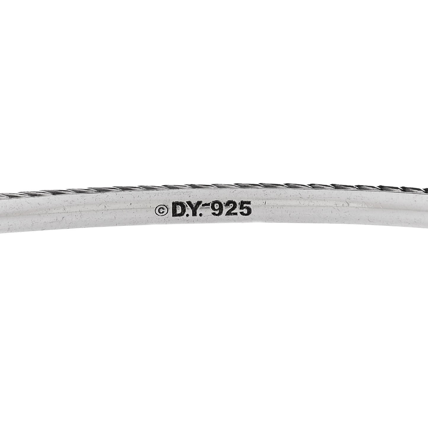 Sterling Silver 3mm Cable Classics Bangle Bracelet