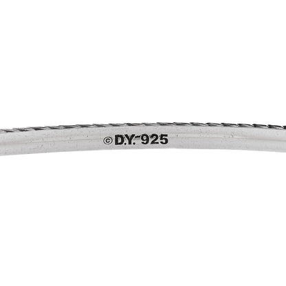 David Yurman Sterling Silver 3mm Cable Classics Bangle Bracelet 3 of 3