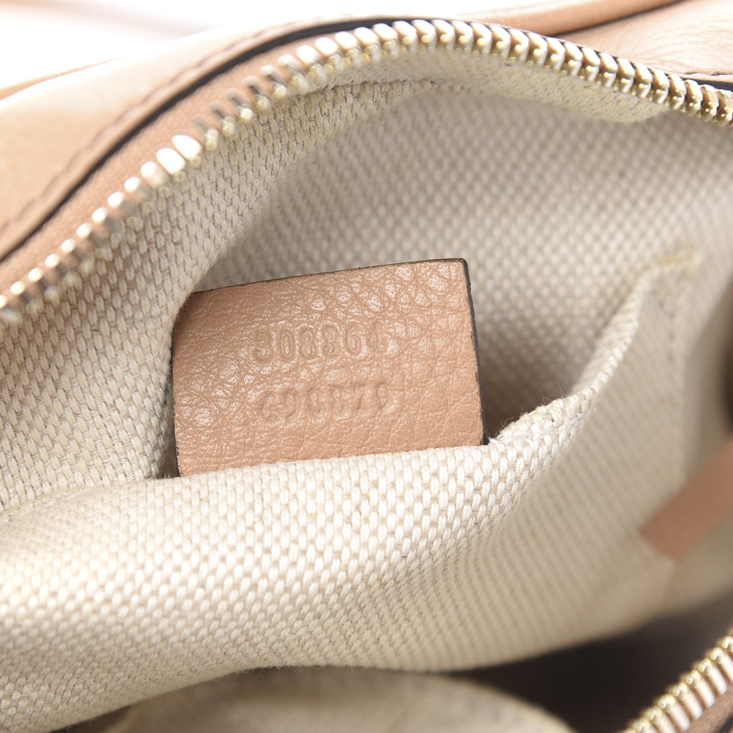 Gucci Pebbled Calfskin Small Soho Disco Bag Camelia 6 of 13