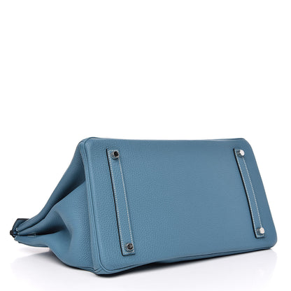 Hermes Togo Birkin 35 Blue Jean 6 of 28