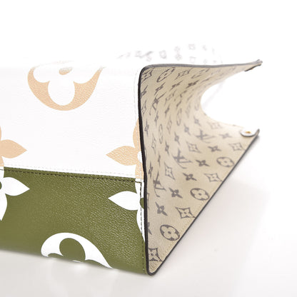 Louis Vuitton Monogram Giant Onthego GM Kaki Beige 9 of 9