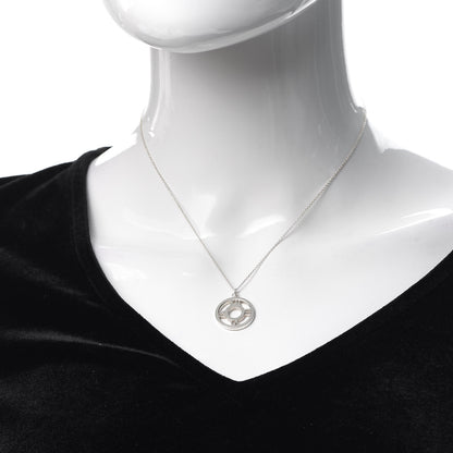 Tiffany Sterling Silver Medium Atlas Open Pendant Necklace 2 of 5