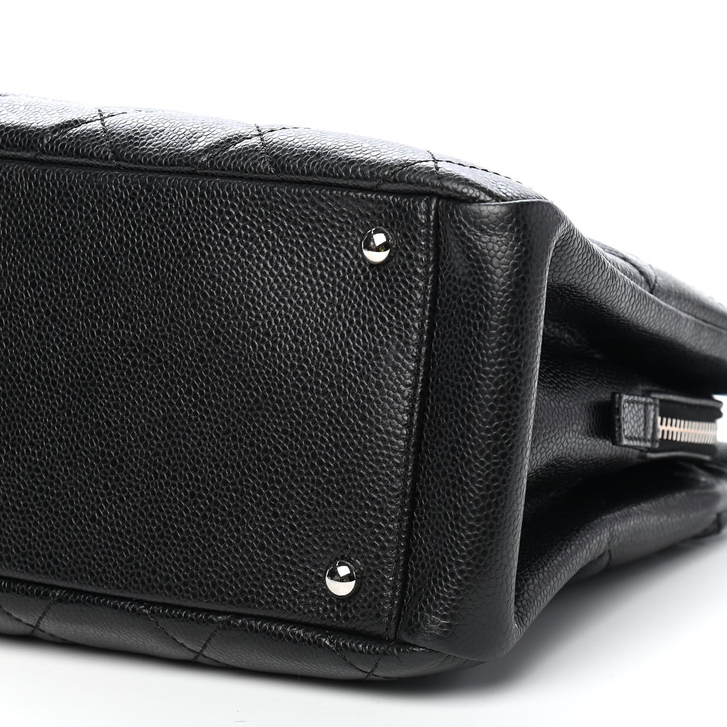 Caviar Quilted Timeless CC Soft Tote Black