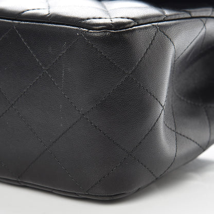 Chanel Lambskin Quilted Jumbo Double Flap Black 10 of 12