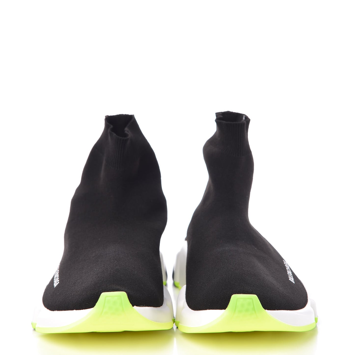 Neoprene Knit Mens Speed Sneakers 43 Black Yellow Fluo
