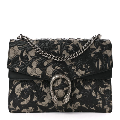 Gucci GG Supreme Monogram Arabesque Medium Dionysus Shoulder Bag Black 1 of 10