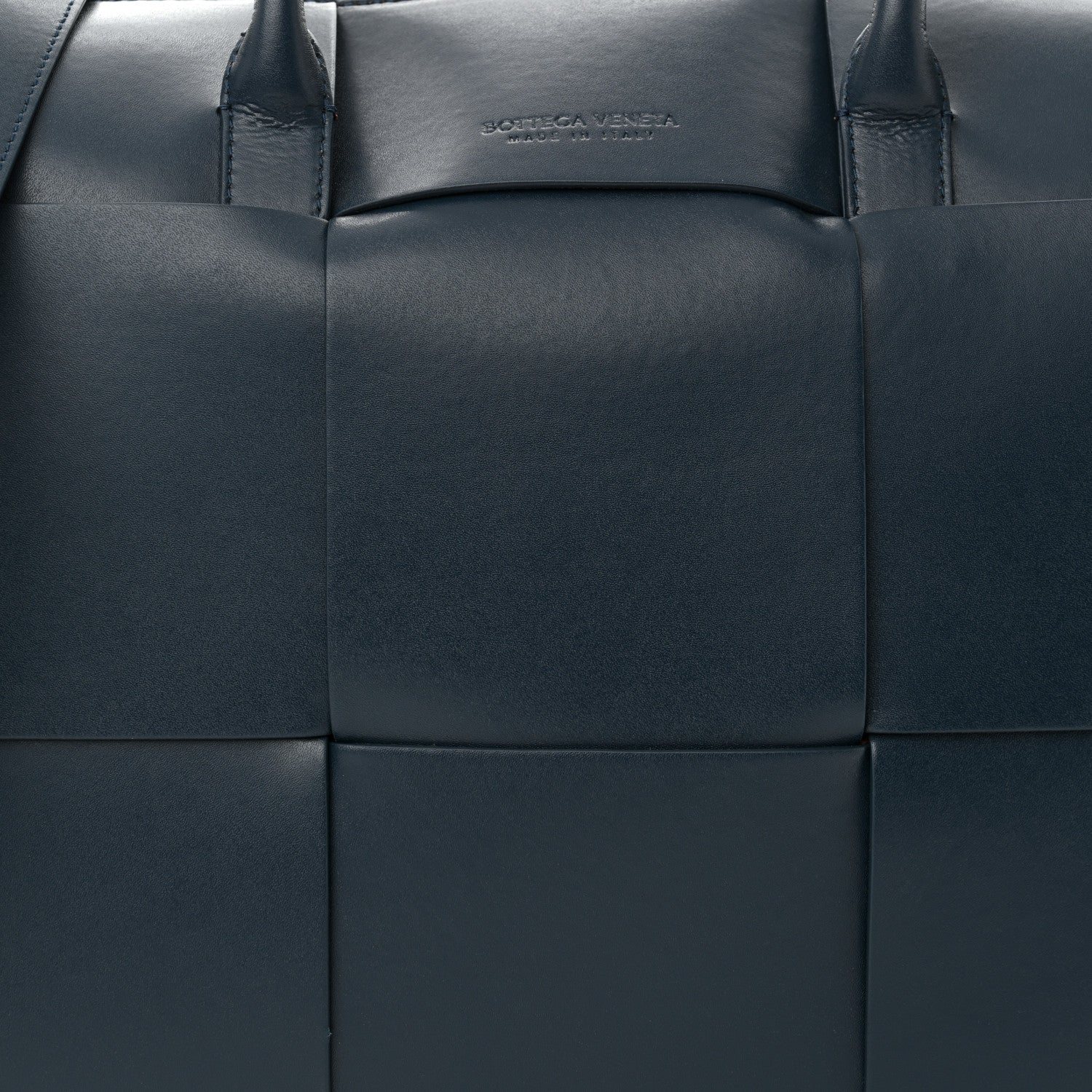 Bottega Veneta Calfskin Maxi Intrecciato Arco Briefcase Deep Blue 8 of 11