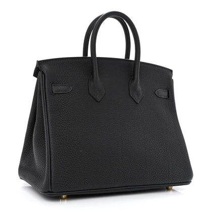 Hermes Togo Birkin 25 Black 3 of 13