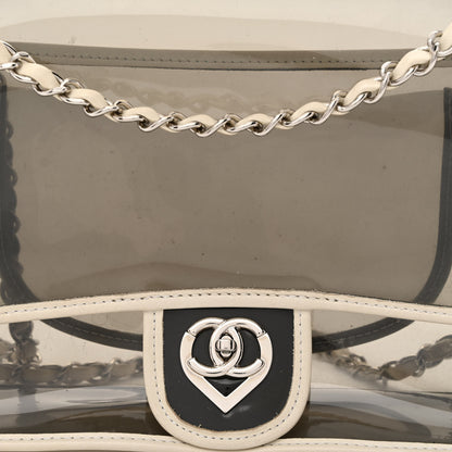 Chanel Lambskin Vinyl Large Naked Flap Silver 8 of 10
