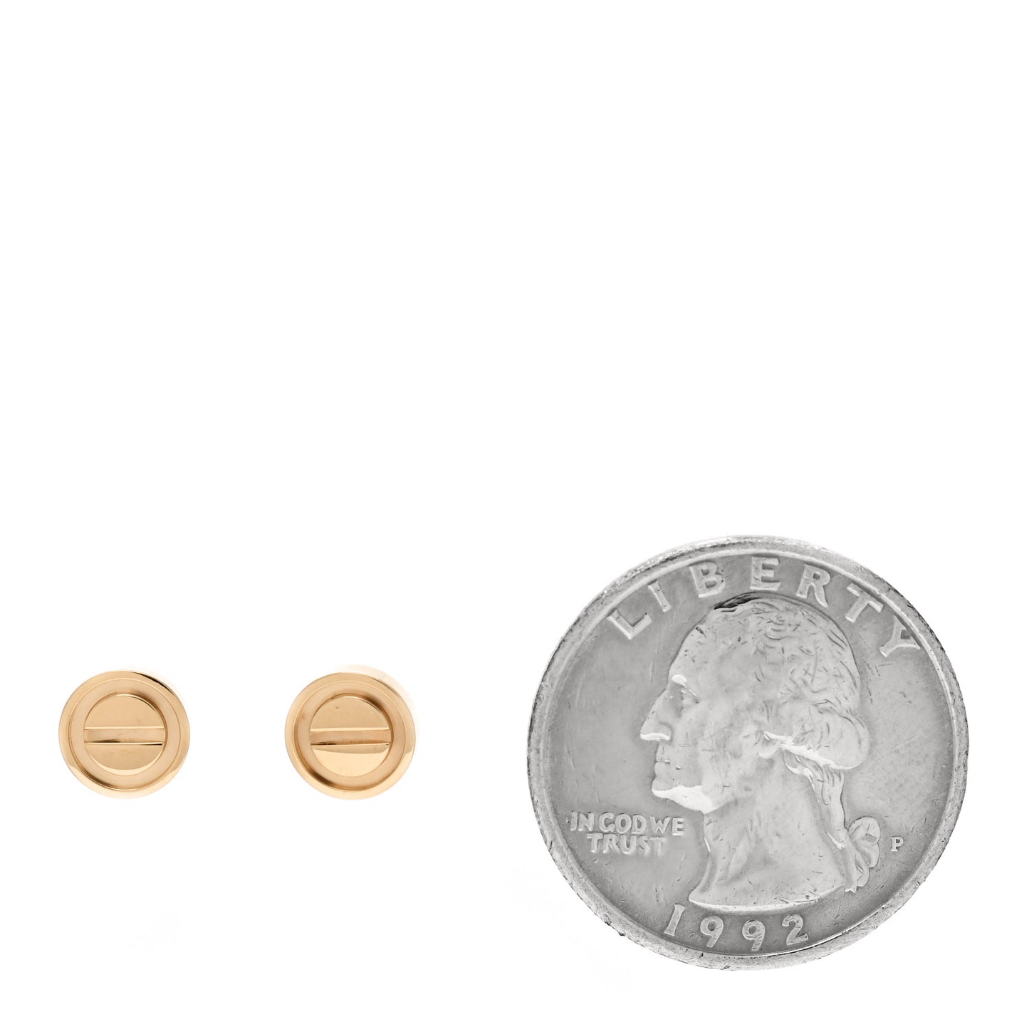 18K Yellow Gold LOVE Earrings