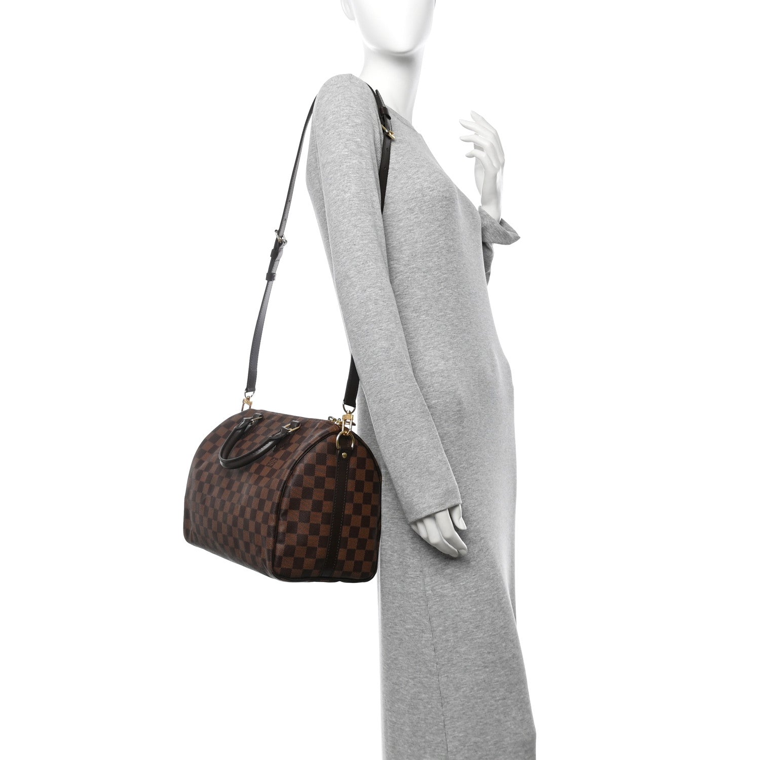 Louis Vuitton Damier Ebene Speedy Bandouliere 30 2 of 11