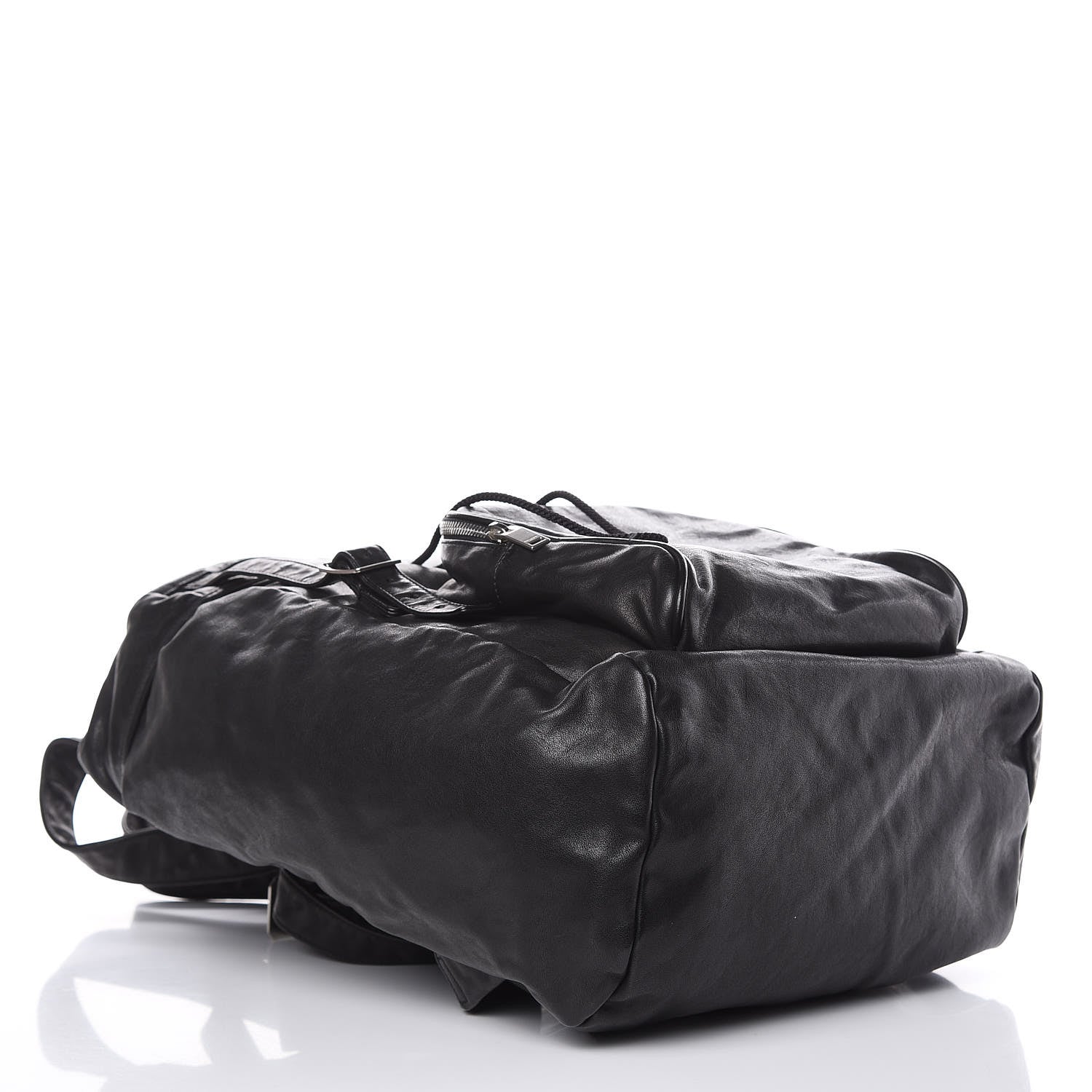 Saint Laurent Calfskin Delave Backpack Black 4 of 9