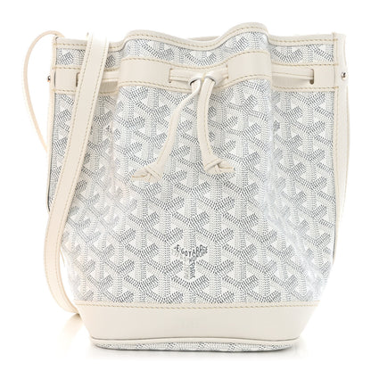Goyard Goyardine Petit Flot Bucket Bag PM White 1 of 9