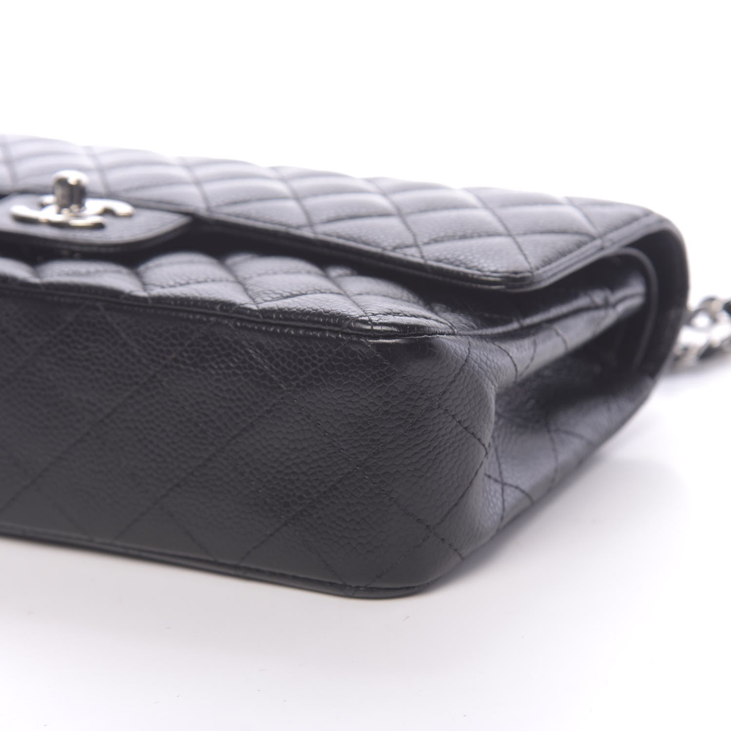 Chanel Caviar Quilted Medium Double Flap Black 11 of 12