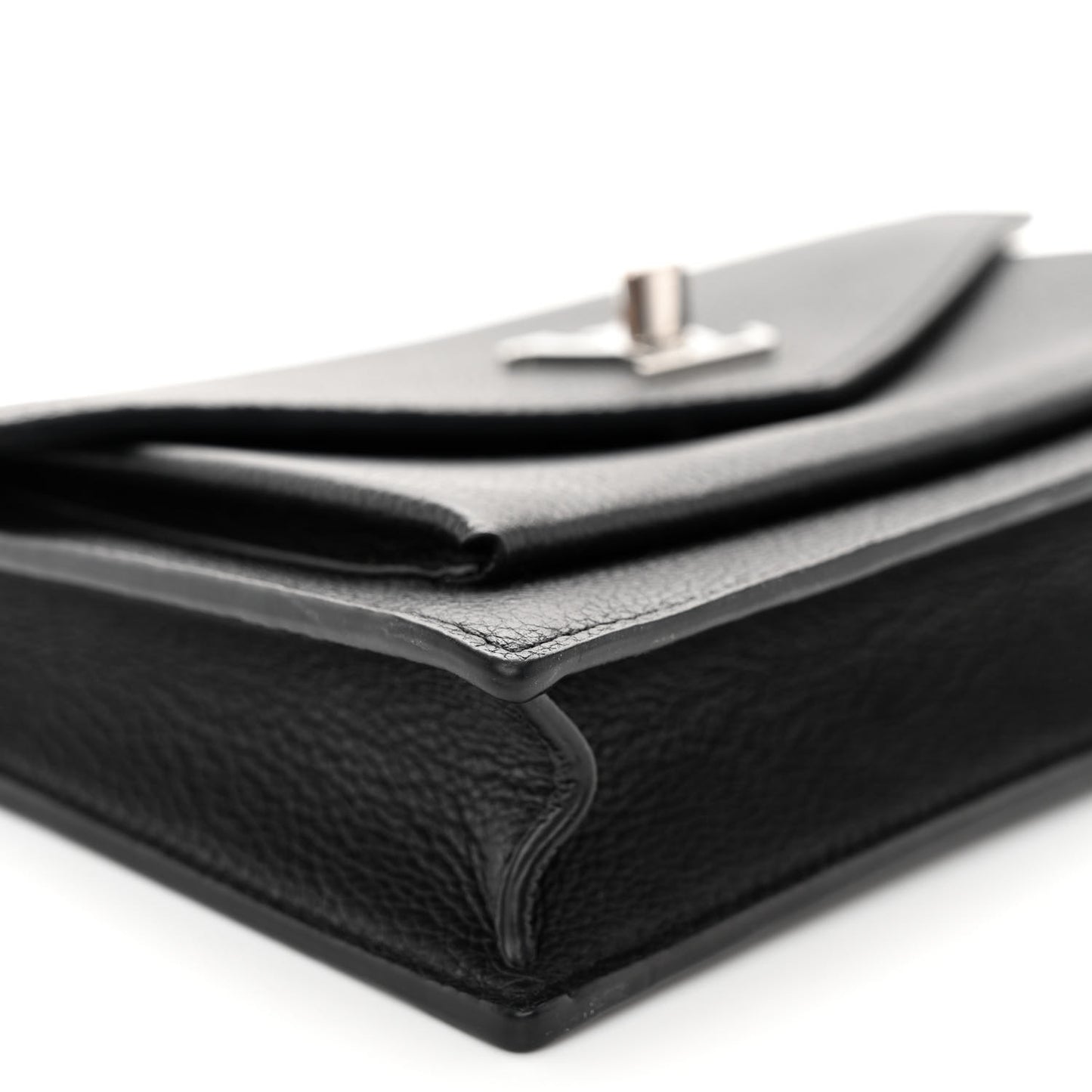 Soft Calfskin My Lockme Chain Pochette Black