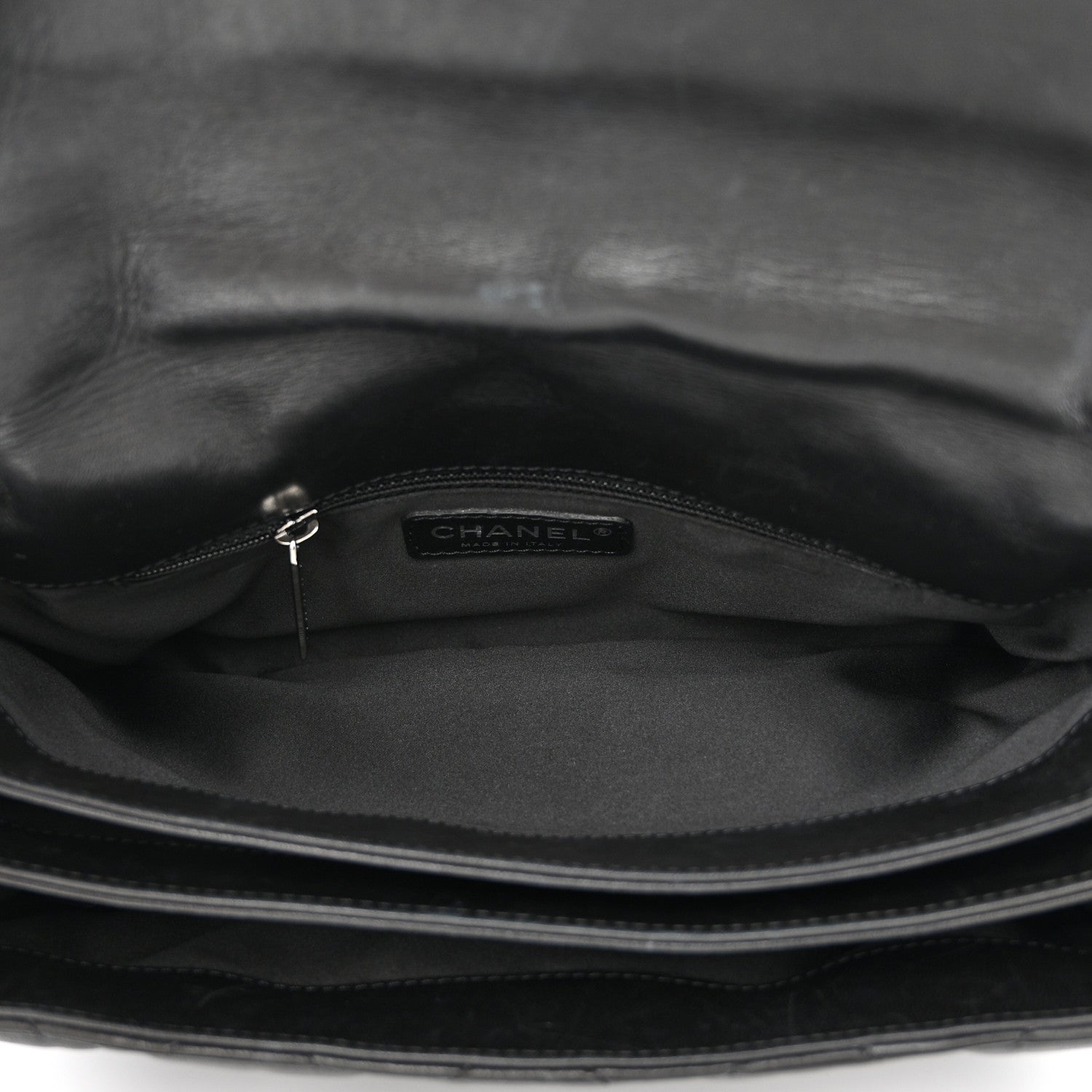 Chanel Lambskin Quilted Chanel 3 Large Accordion Flap Black 5 of 13