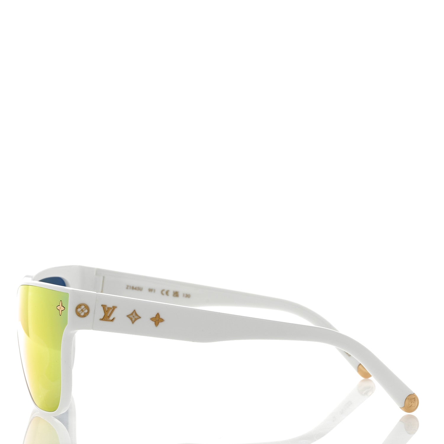 Louis Vuitton Nylon LV Shadow Square Sunglasses Z1845U White 4 of 9