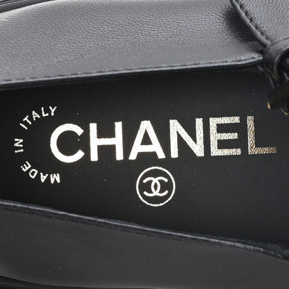 Chanel Lambskin Mary Jane Flats 37 Black 8 of 9