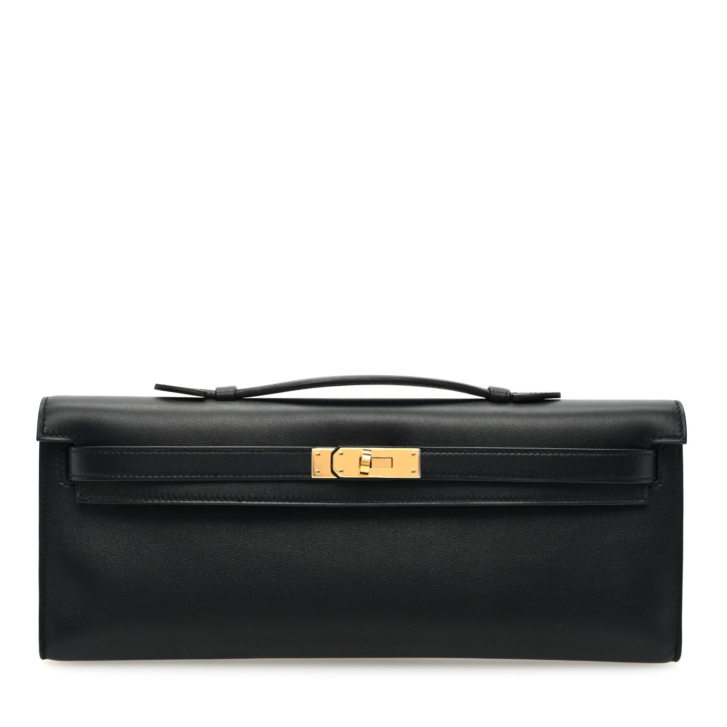 Hermes Swift Kelly Cut Clutch Pochette Black 1509508