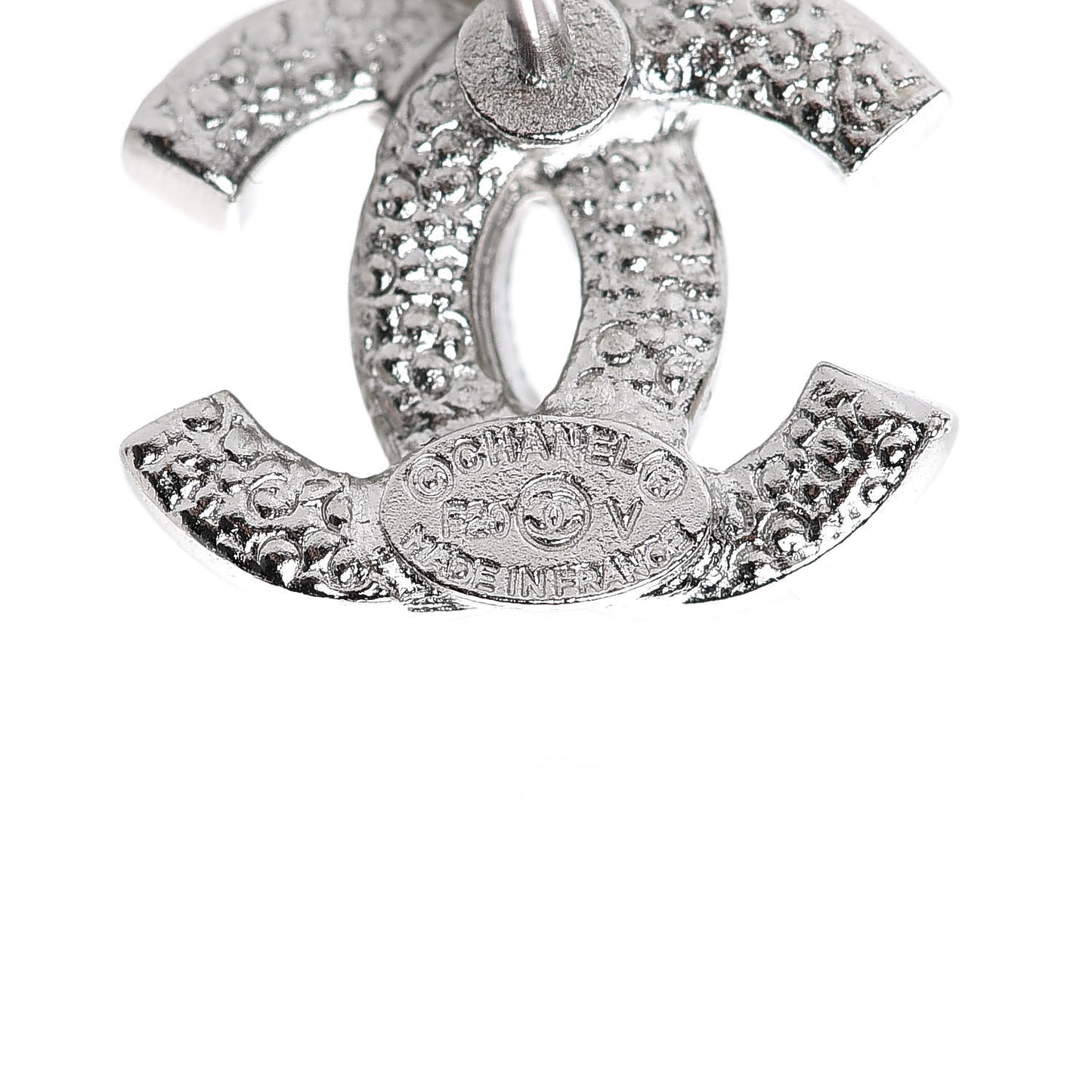 Crystal Mini Timeless CC Earrings Silver