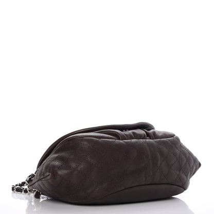 Chanel Caviar Half Moon Large Flap Dark Brown 4 of 10