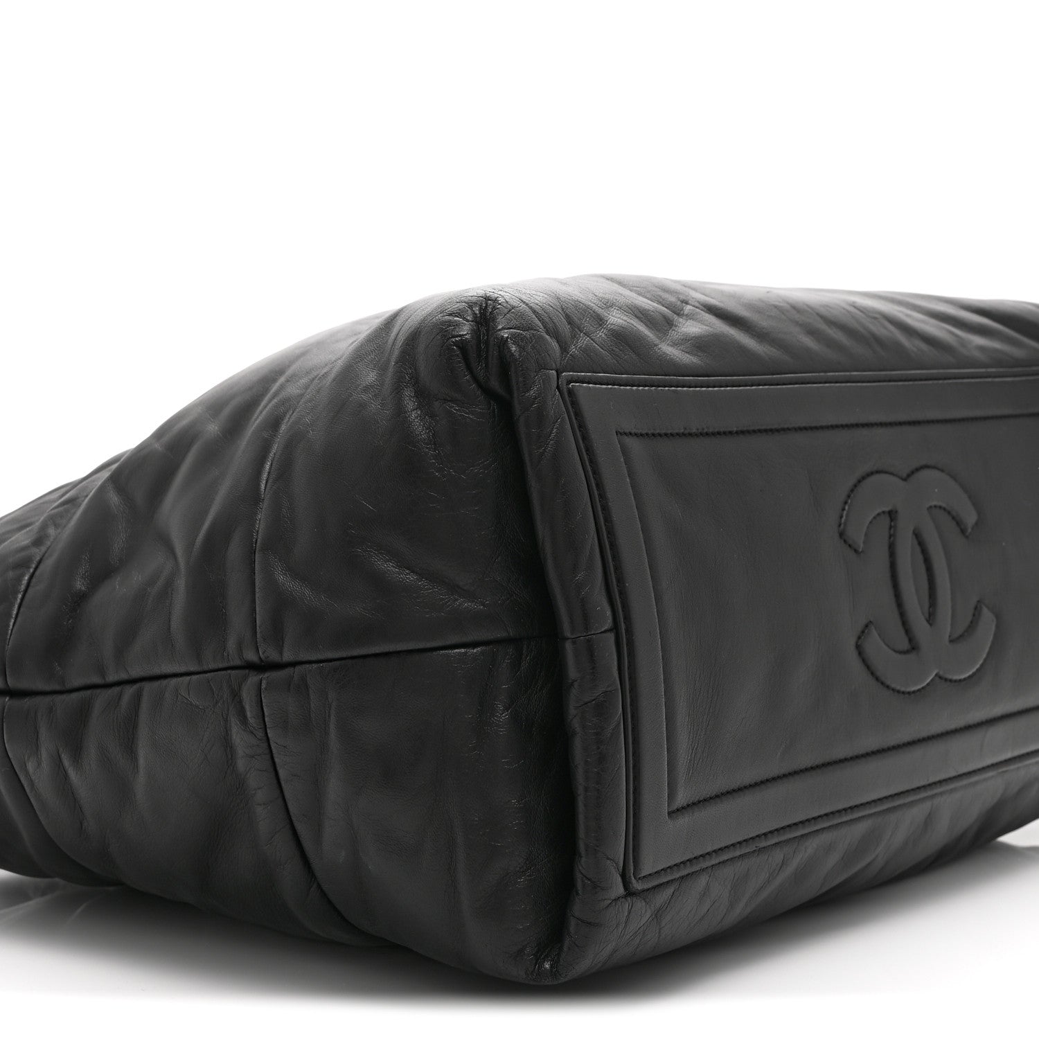 Chanel Lambskin Quilted Medium Coco Cocoon Reversible Tote Black 9 of 10