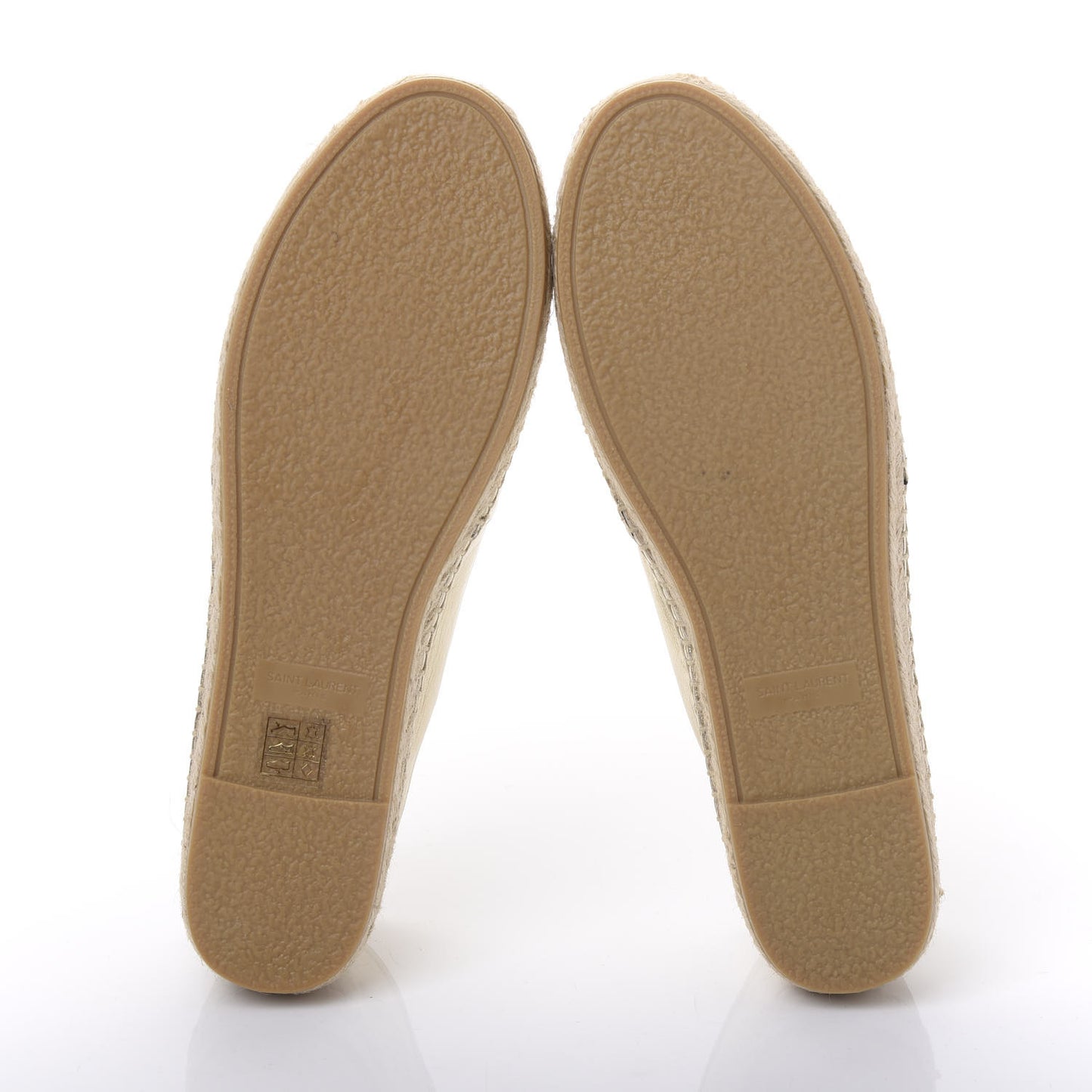 Metallic Lambskin Monogram Espadrilles 39 Gold