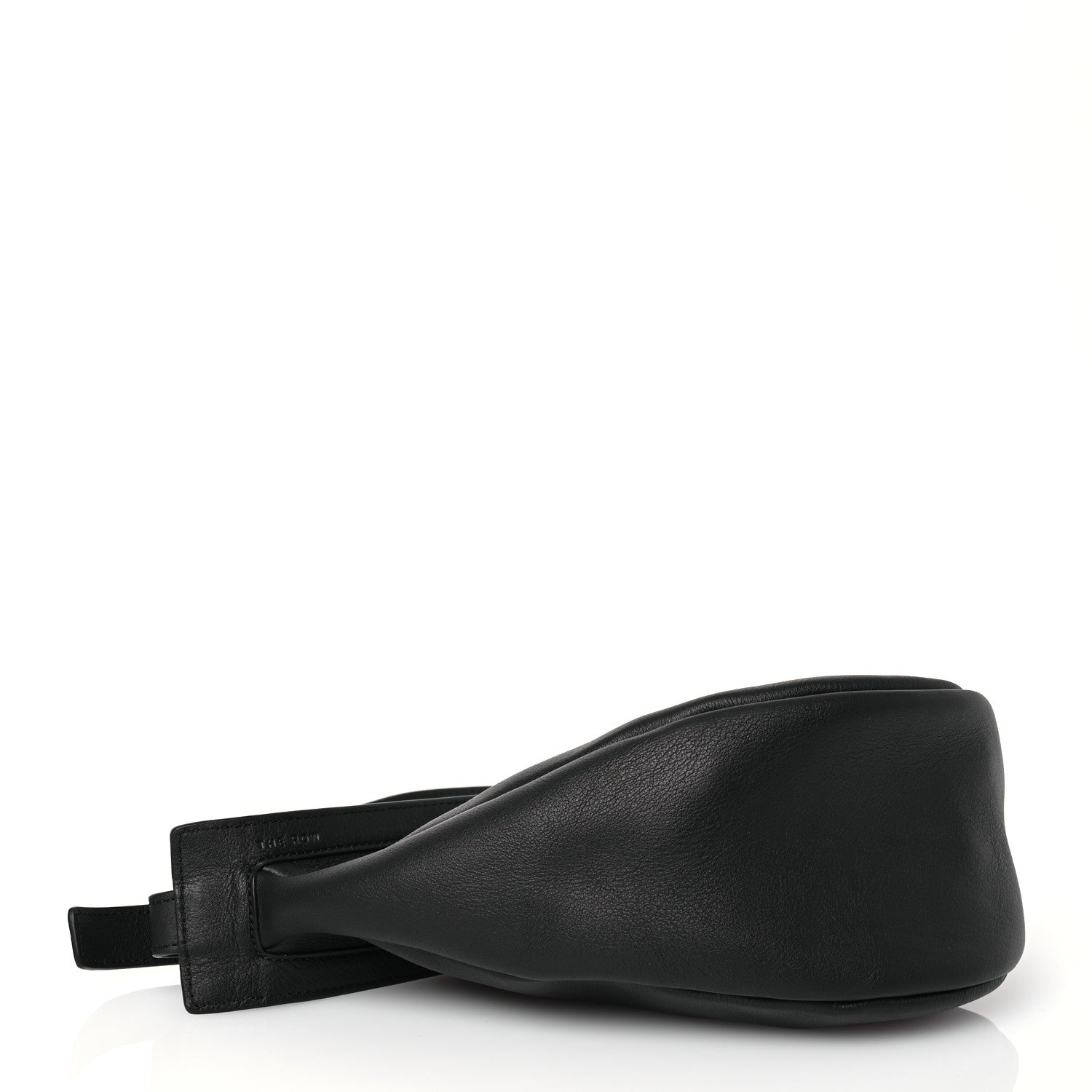 The Row Smooth Calfskin Small Slouchy Banana Bag Black 4 of 11