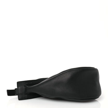 The Row Smooth Calfskin Small Slouchy Banana Bag Black 4 of 11