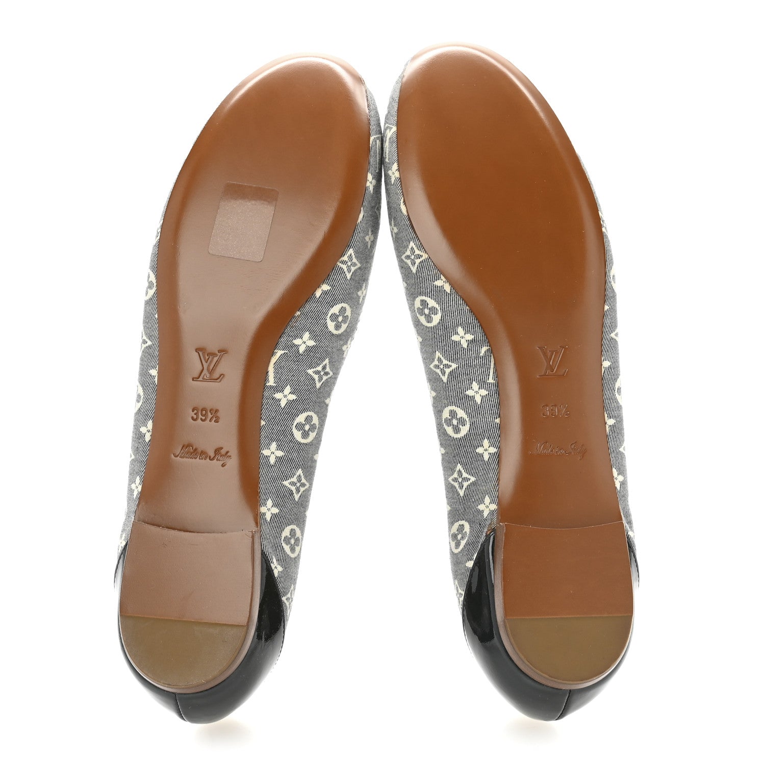 Louis Vuitton Canvas Patent Monogram Ballerina Flats 39.5 Grey 6 of 10