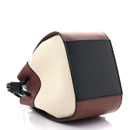 Loewe X Spirited Away Calfskin Textile Susuwatari Mini Hammock Shoulder Bag Havane Ecru 6 of 13