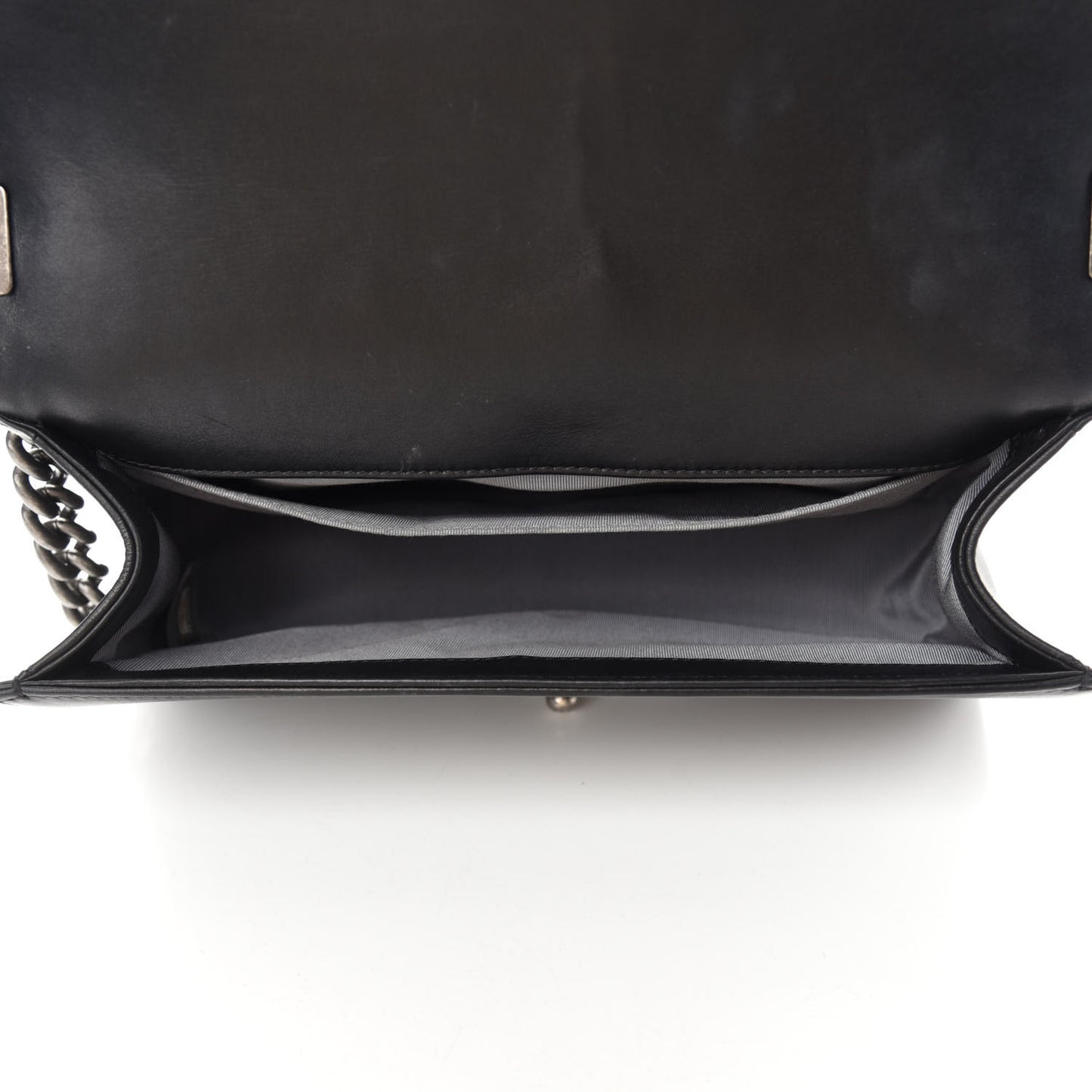 Calfskin Quilted Medium Boy Flap Black