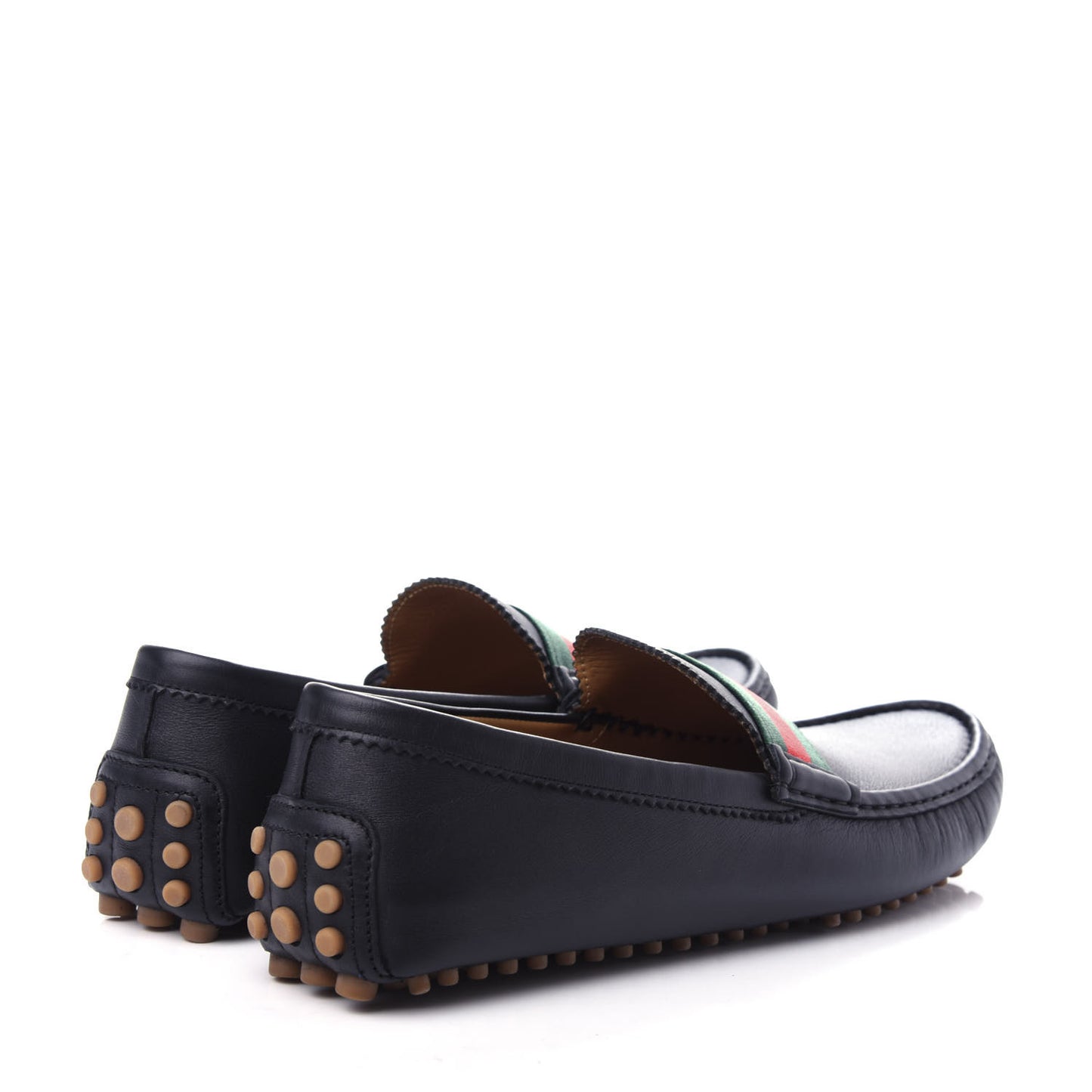 Calfskin Web Driver Loafers 11.5 Black