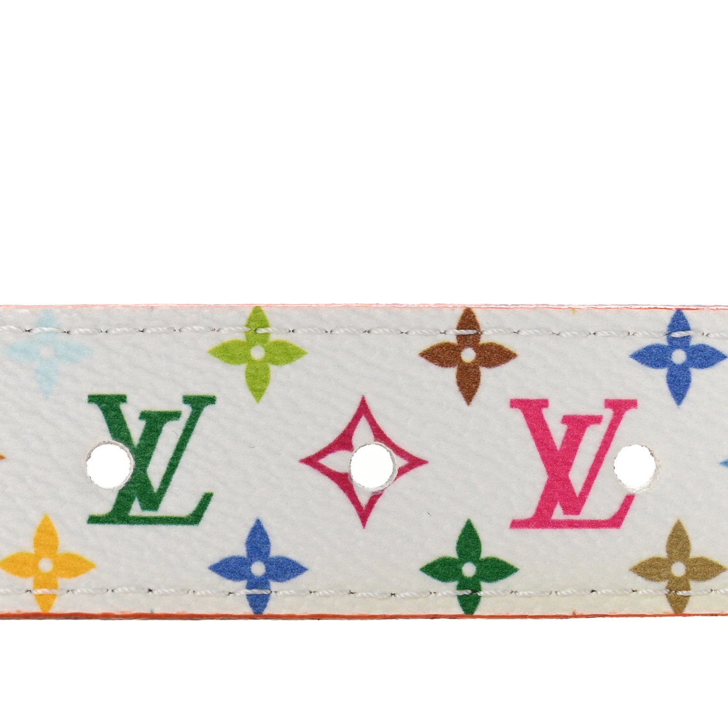 Louis Vuitton LV X TM Monogram Multicolor D Ring 80 32 Belt 3 of 6