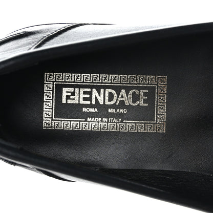 Versace X FENDI Vitello Mens Fendace Mocassino Loafer 6 Black 7 of 8