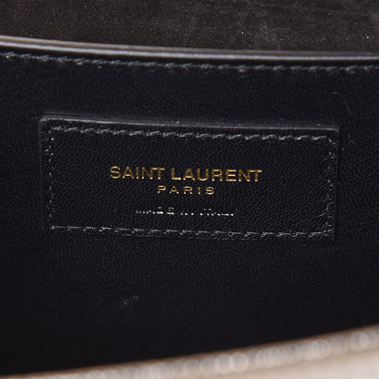 Saint Laurent Metallic Calfskin Medium Classic Monogram Kate Satchel Gold 8 of 9