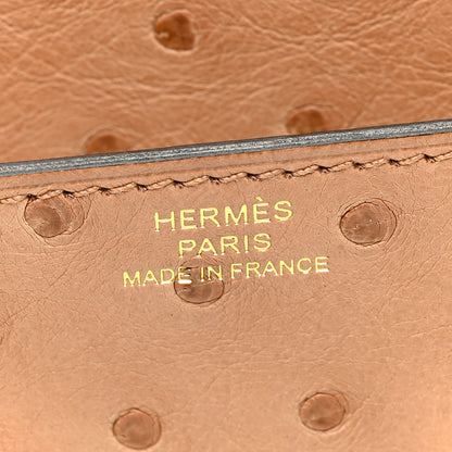 Hermes Ostrich Constance Long Wallet To Go Chai 6 of 11