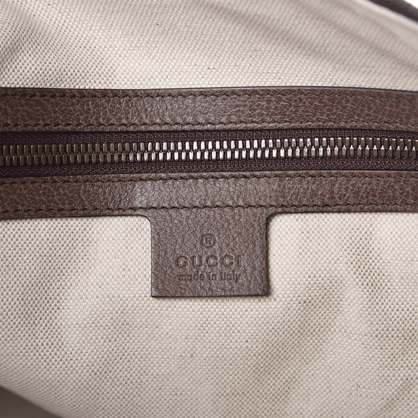 GG Supreme Monogram Web Ophidia Half Moon Hobo Brown