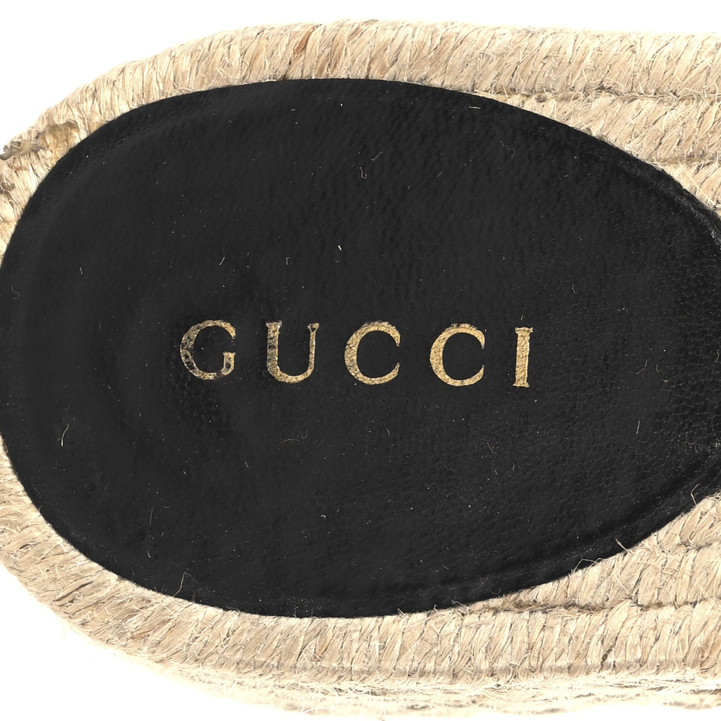 Nappa Matelasse GG Marmont Platform Espadrille Slide Sandals 36 Black
