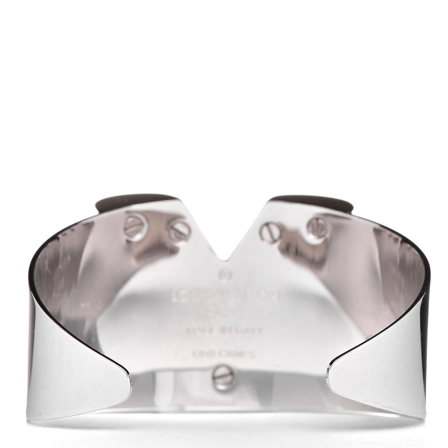 Louis Vuitton Metal Essential V Cuff Silver 3 of 4