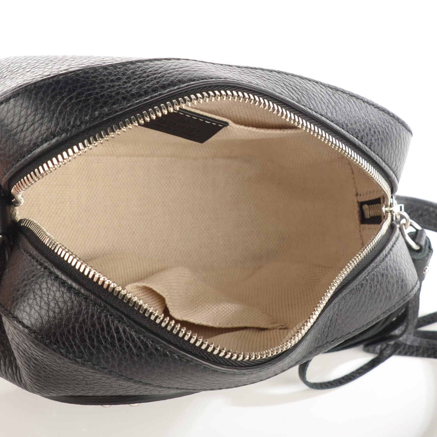 Gucci Pebbled Calfskin Studded Small Soho Disco Bag Black 5 of 7
