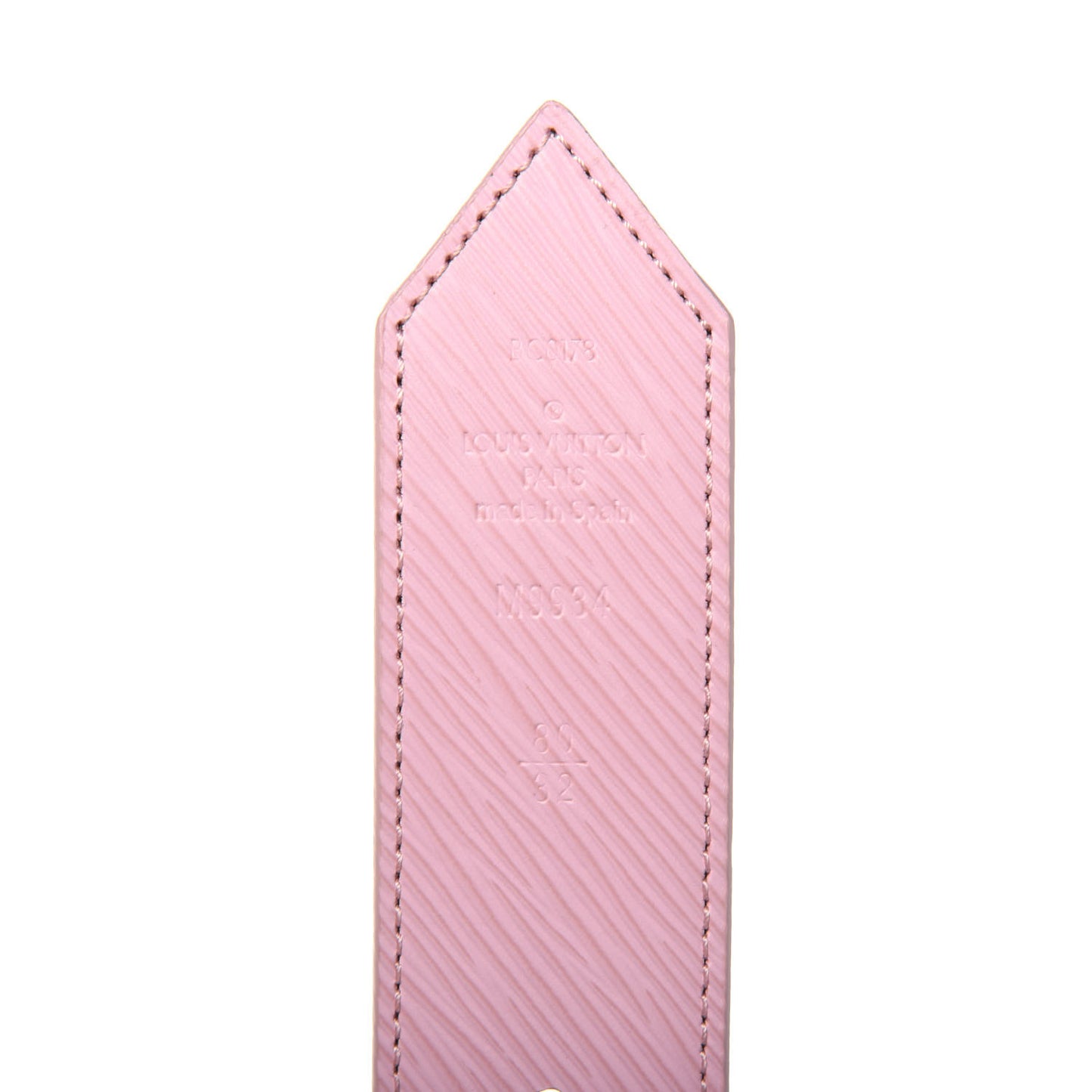 Monogram Epi LV Circle Reversible Belt 80 32 Rose Ballerine