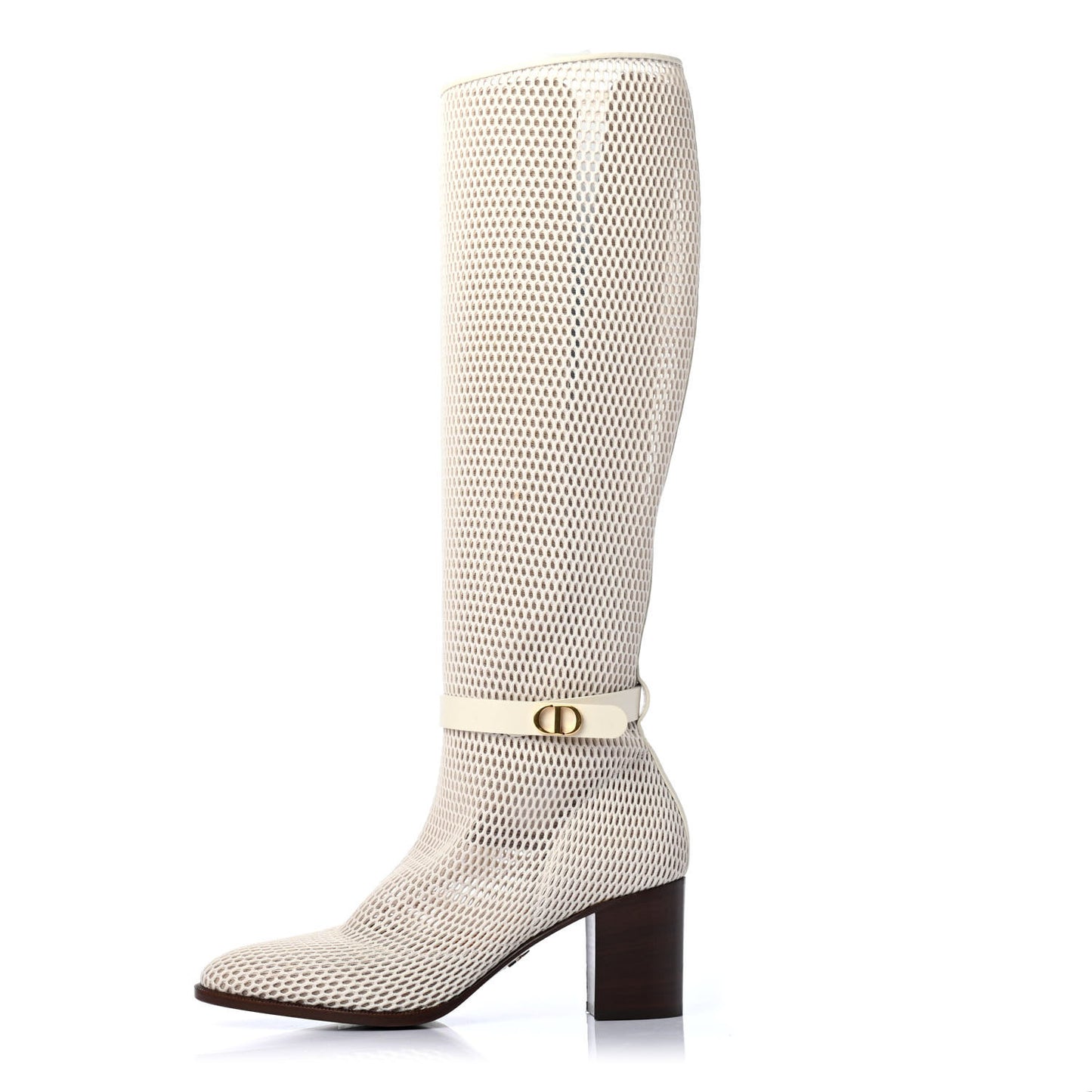 Empriente Mesh Montaigne Knee Boots 37.5 Off White