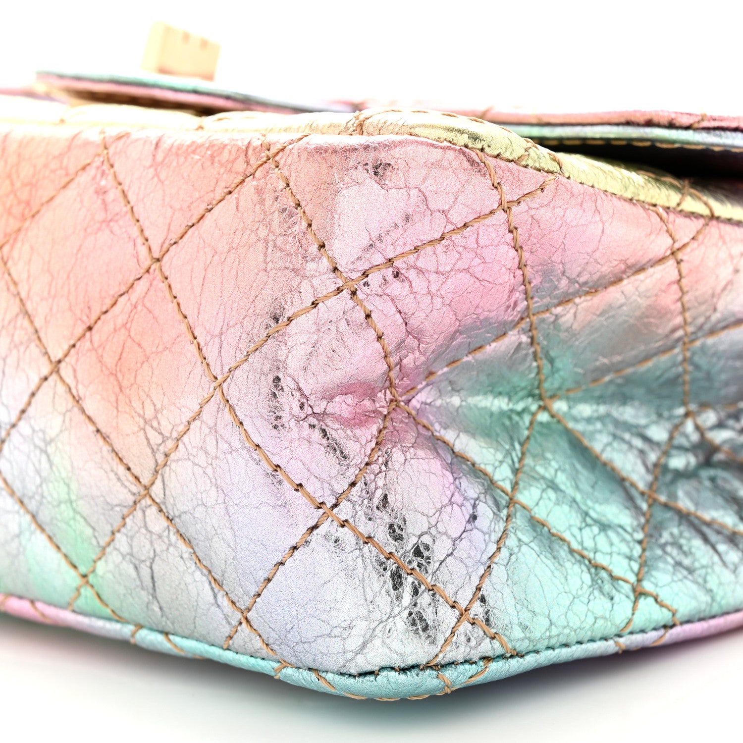 Chanel Metallic Goatskin Quilted Mini 2.55 Reissue Flap Multicolor 10 of 11