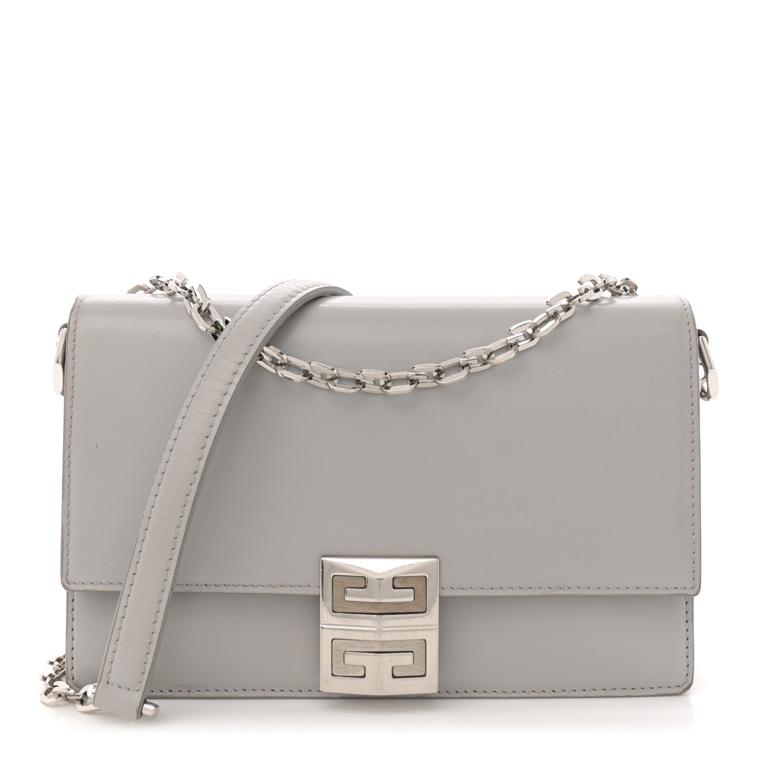 Givenchy Box Calfskin Medium 4G Shoulder Bag Cloud Grey 1 of 16